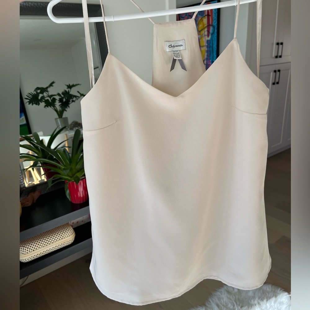 DYNAMITE Cream Camisole Sz Med
